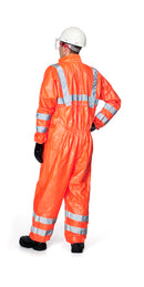Tyvek® 500 HV Warnschutz Overall, Kragen, orange