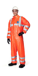 Tyvek® 500 HV Warnschutz Overall, Kragen, orange
