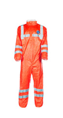 Tyvek® 500 HV Warnschutz Overall, Kragen, orange