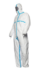 Tyvek® 600 Plus Overall, abgekl. Nähte mit Socken,weiß
