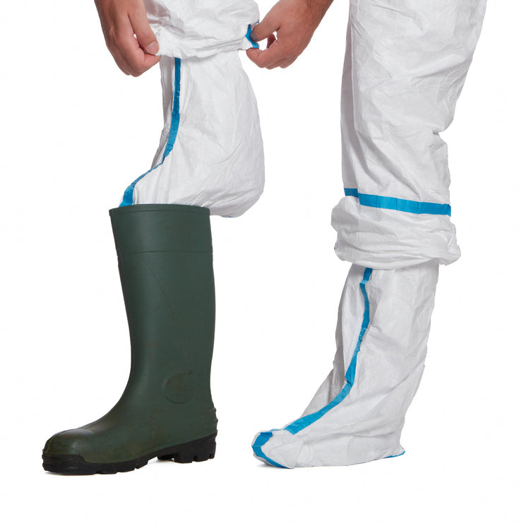 Tyvek® 600 Plus Overall mit Kapuze & abgeklebten Nähten, weiß