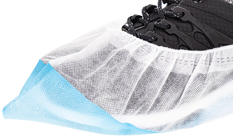 PP-Überschuhe, niedrig - blaue Laufsohle