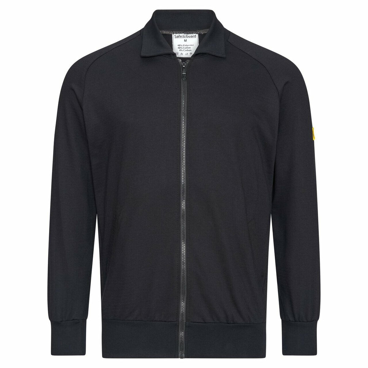 ESD fleece jacket - with zip | black