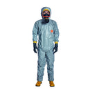 DuPont  Tychem® 6000 F Plus mit angebrachten nicht ableitfähigen Unterhandschuhen und ableitfähigen Socken