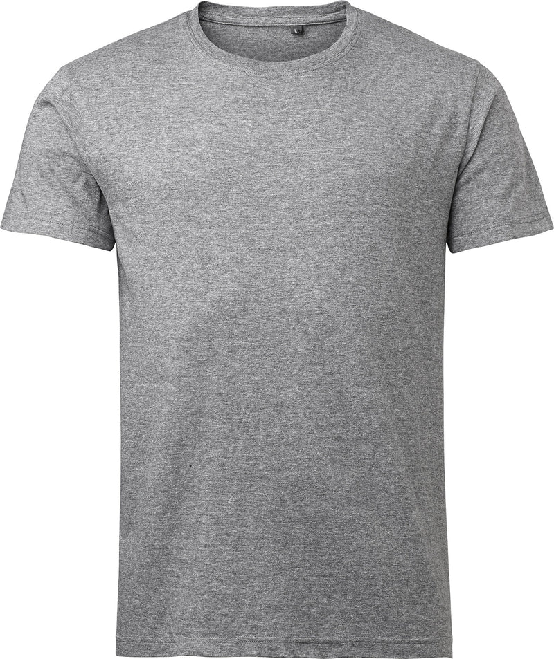 Basic T-Shirt, Unisex, grau meliert