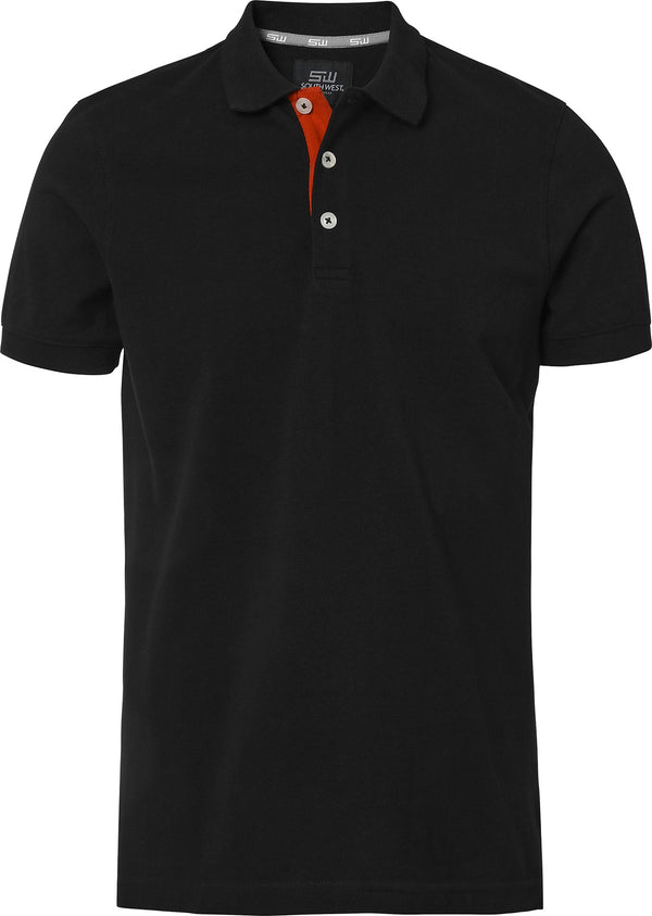 Morris Poloshirt, Herren, schwarz