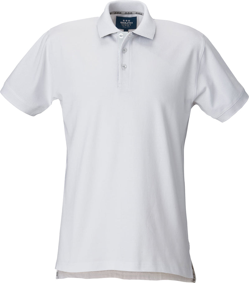 Morris solid Poloshirt, Herren, weiß