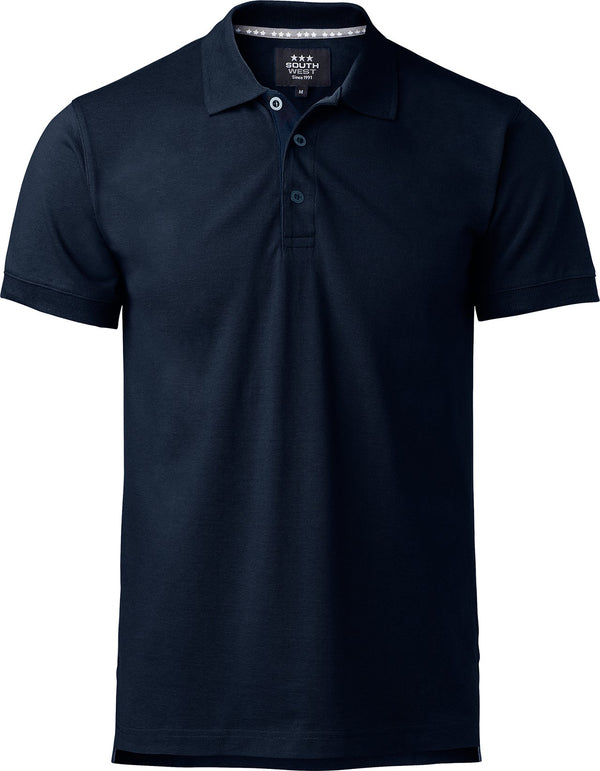 Morris solid Poloshirt, Herren, navy blau