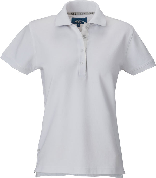 Marion solid Poloshirt, Damen, weiß