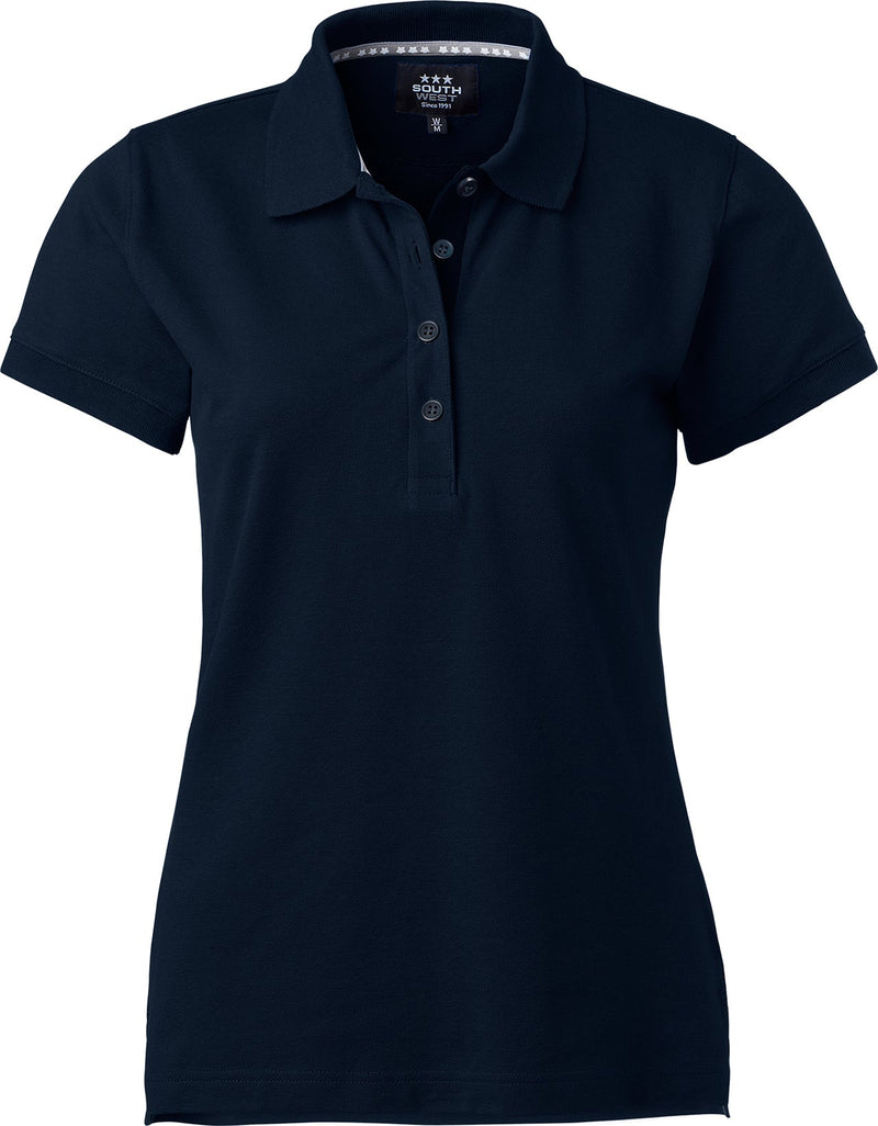 Marion solid Poloshirt, Damen, navy blau