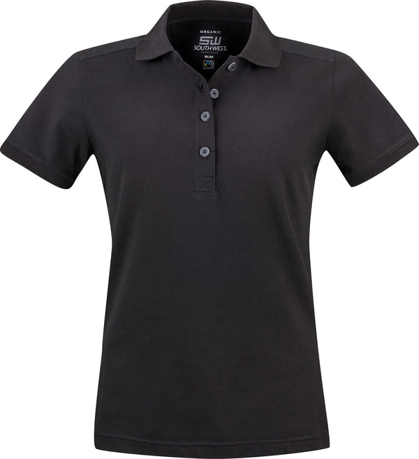 Magda Poloshirt, Damen, schwarz