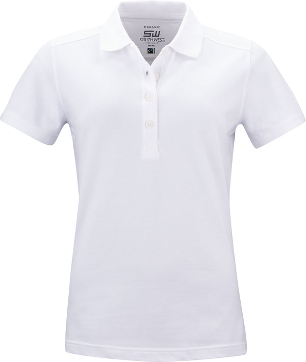 Magda Poloshirt, Damen, weiß