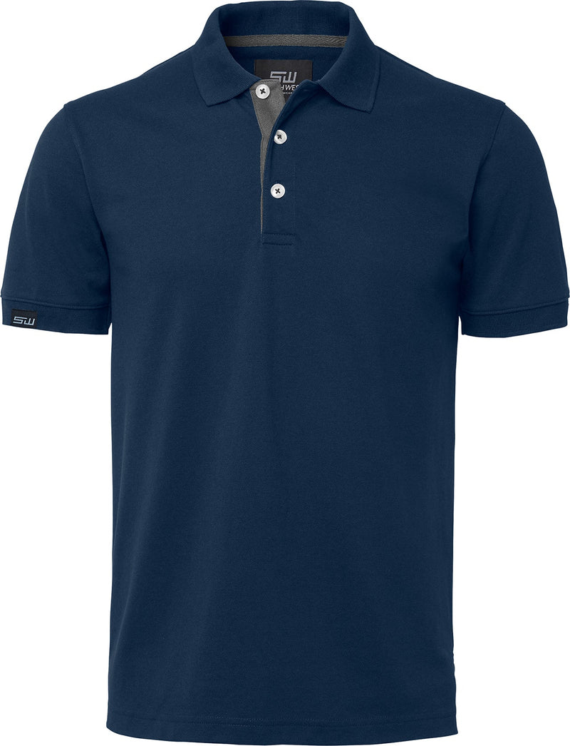 Weston Poloshirt, Herren, navy blau/grau