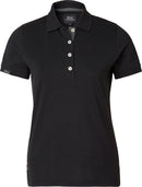 Wera Poloshirt, Damen, schwarz/grau.