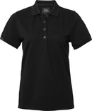 Wera solid Poloshirt Damen, schwarz