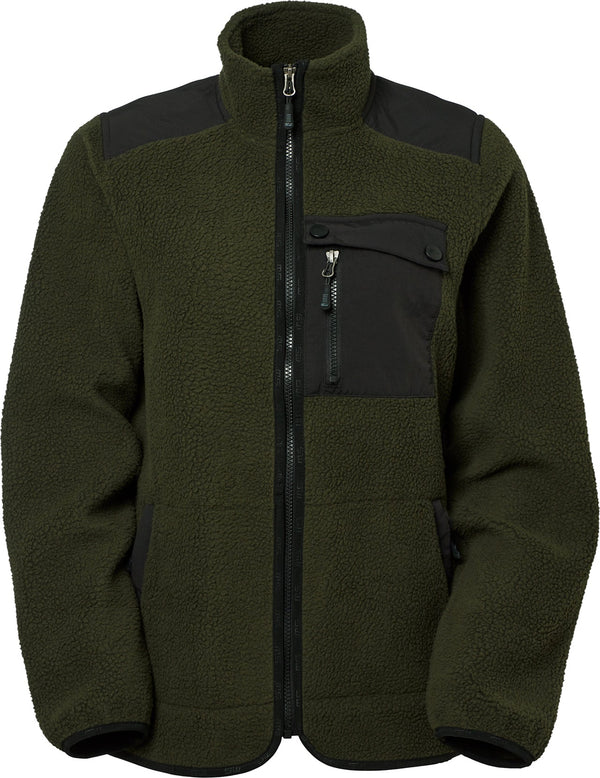 Polly Fleece, Damen, dunkel olive