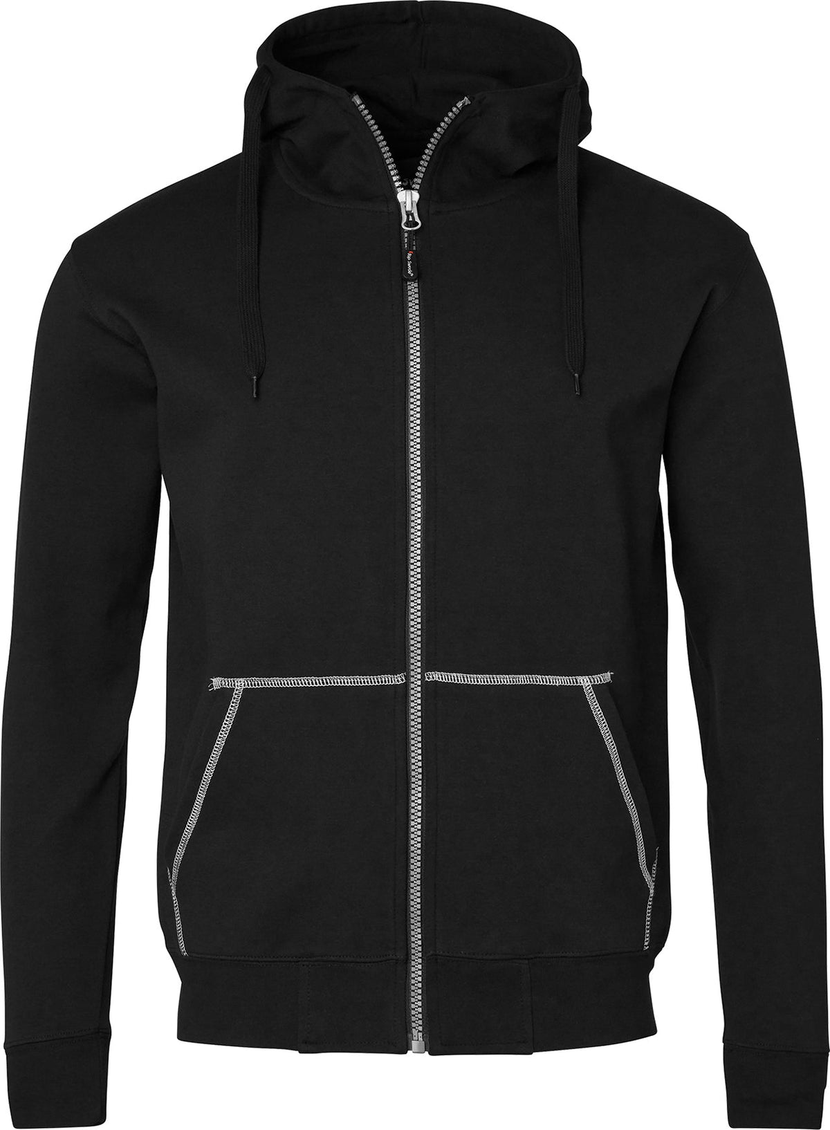 0302 Sweatjacke, Unisex, schwarz