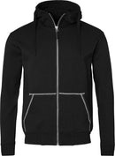 0302 Sweatjacke, Unisex, schwarz