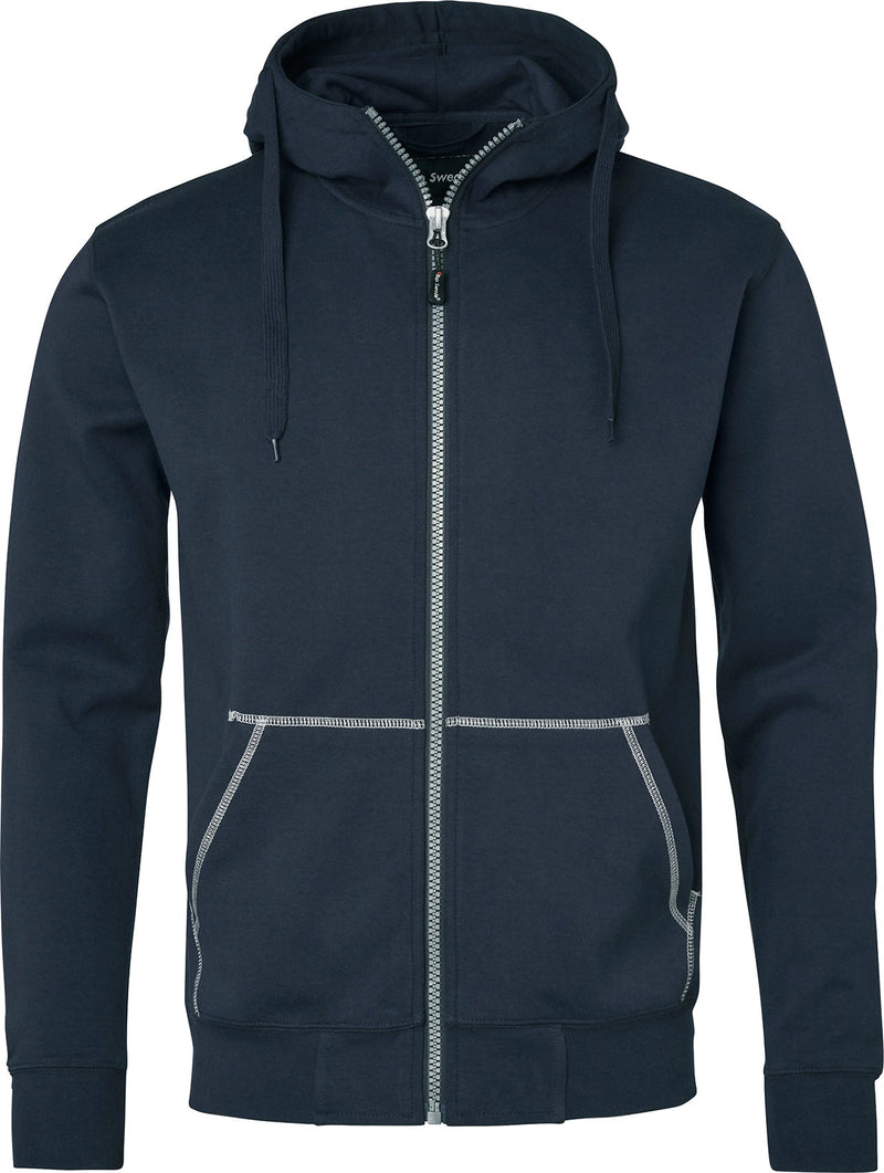 0302 Sweatjacke, Unisex, navy blau