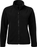 1642 Fleecejacke, Damen, schwarz