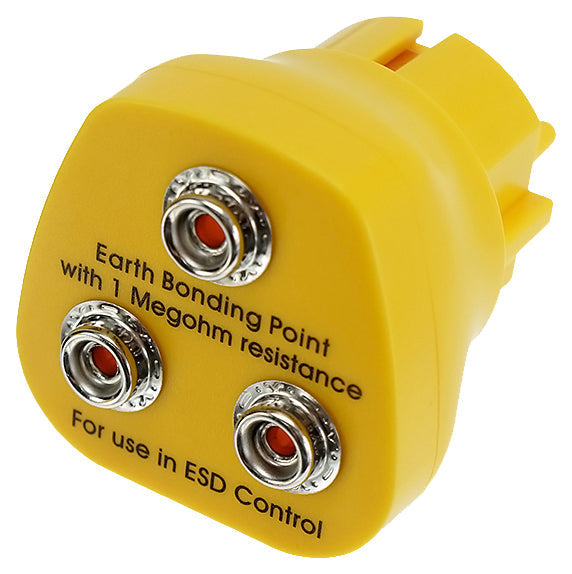 ESD Erdungsstecker | 3 x 10mm Druckknopf
