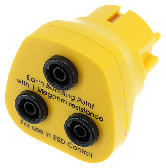 ESD Erdungsstecker | 3 x 4mm Bananensteckerbuchse