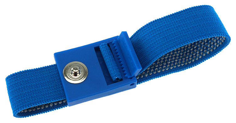 ESD Armband PRO | 3mm Druckknopf - blau