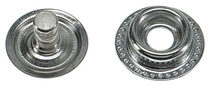 Druckknopf, 10mm, komplett