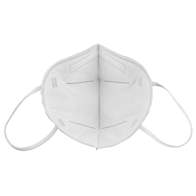 FFP2 NR particulate mask without exhalation valve, foldable, white