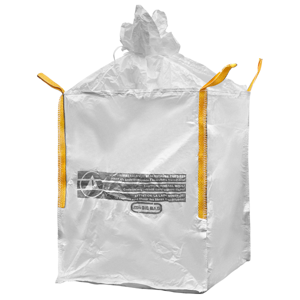 Big Bag 135x135x130cm | coated | Warning imprint: mineral wool KMF