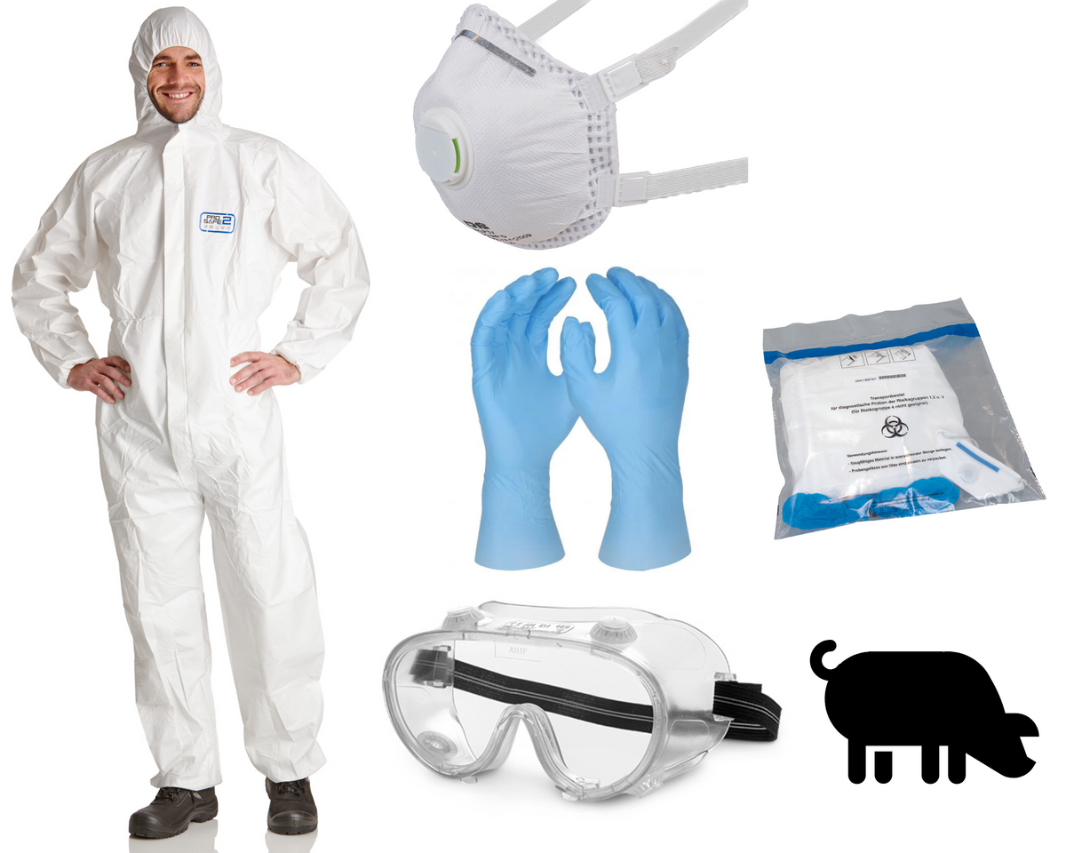 Swine flu infection protection set BASIC
