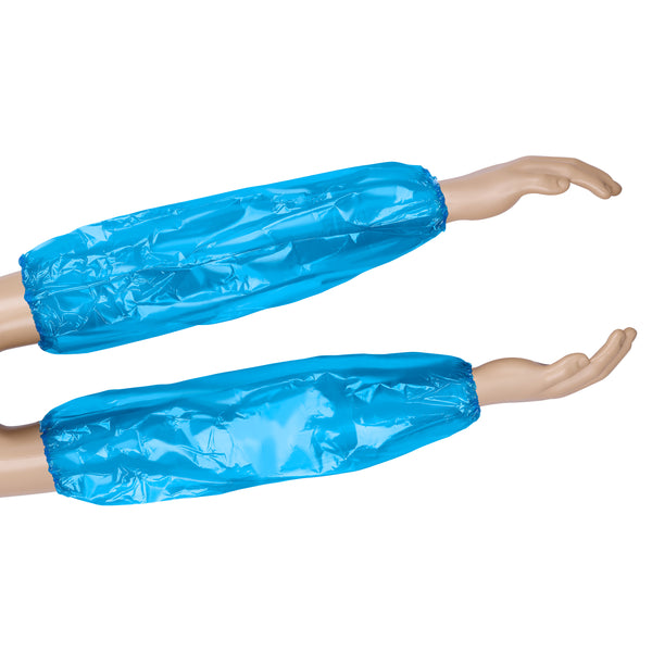 Einweg Armstulpen aus PE-Folie - blau