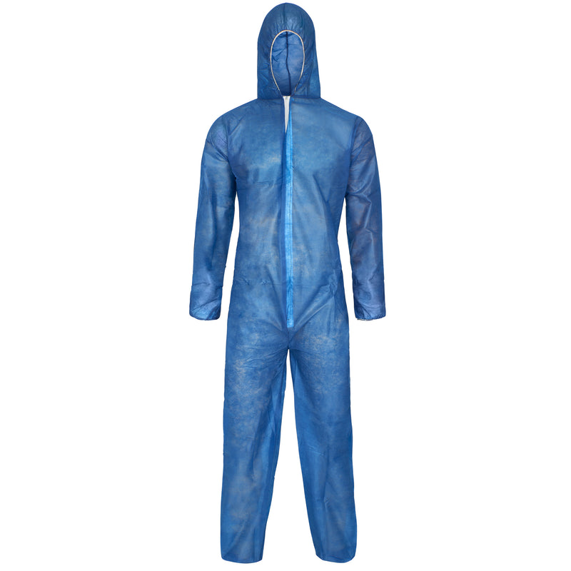 PP- disposable coverall | 50gr/qm - blue