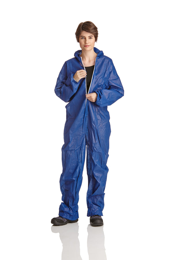 PP-disposable coverall | 40gr/sqm - blue