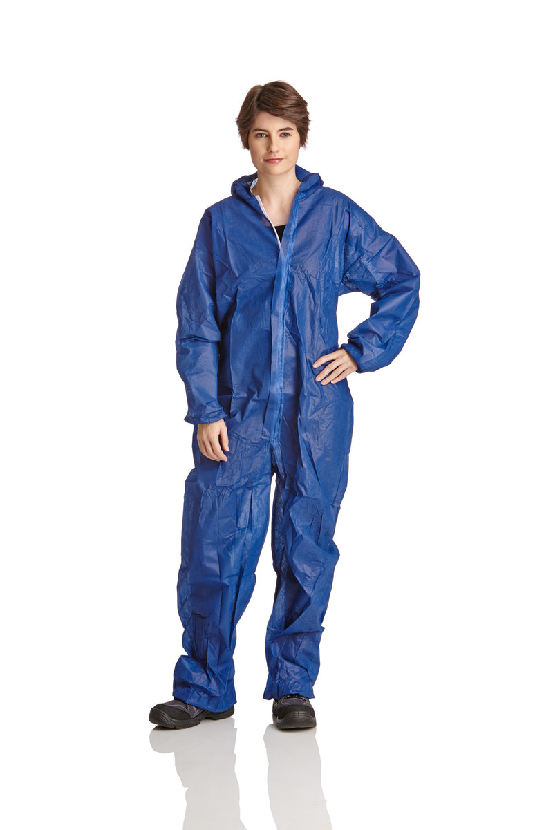 PP- disposable coverall | 50gr/qm - blue