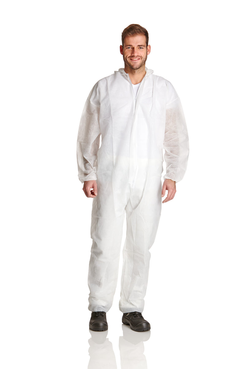 PP- disposable coverall| 40gr/sqm - white