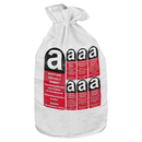 PP flat bag 80x120cm | coated | Warndruck: Asbest
