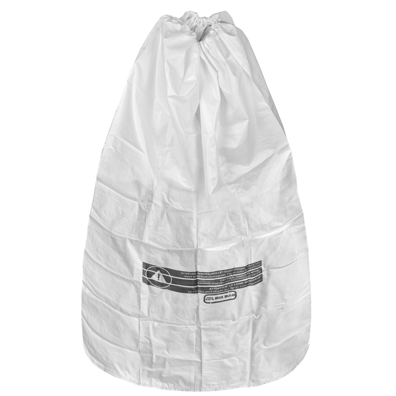 PP flat bag 140x220cm - 60 g/m² | uncoated | Warning print: mineral wool KMF