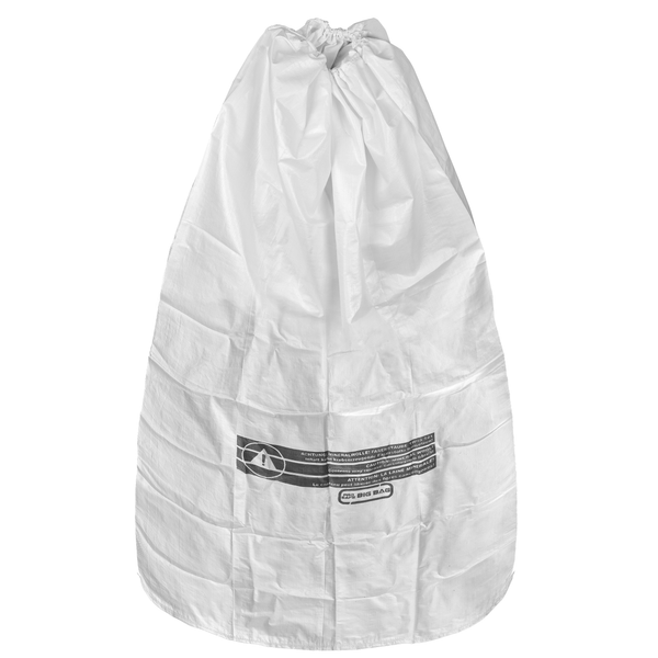 PP flat bag 140x220cm - 60 g/m² | coated | Warning imprint: mineral wool KMF