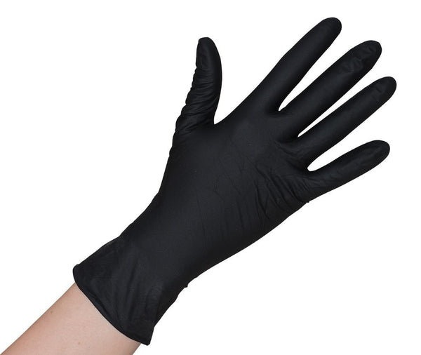 Nitrile gloves - black
