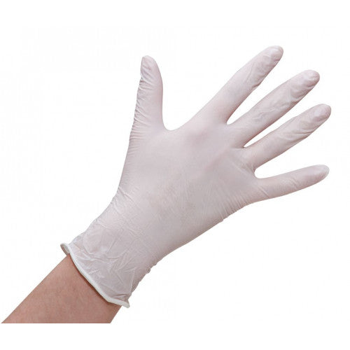 Nitrile gloves - white
