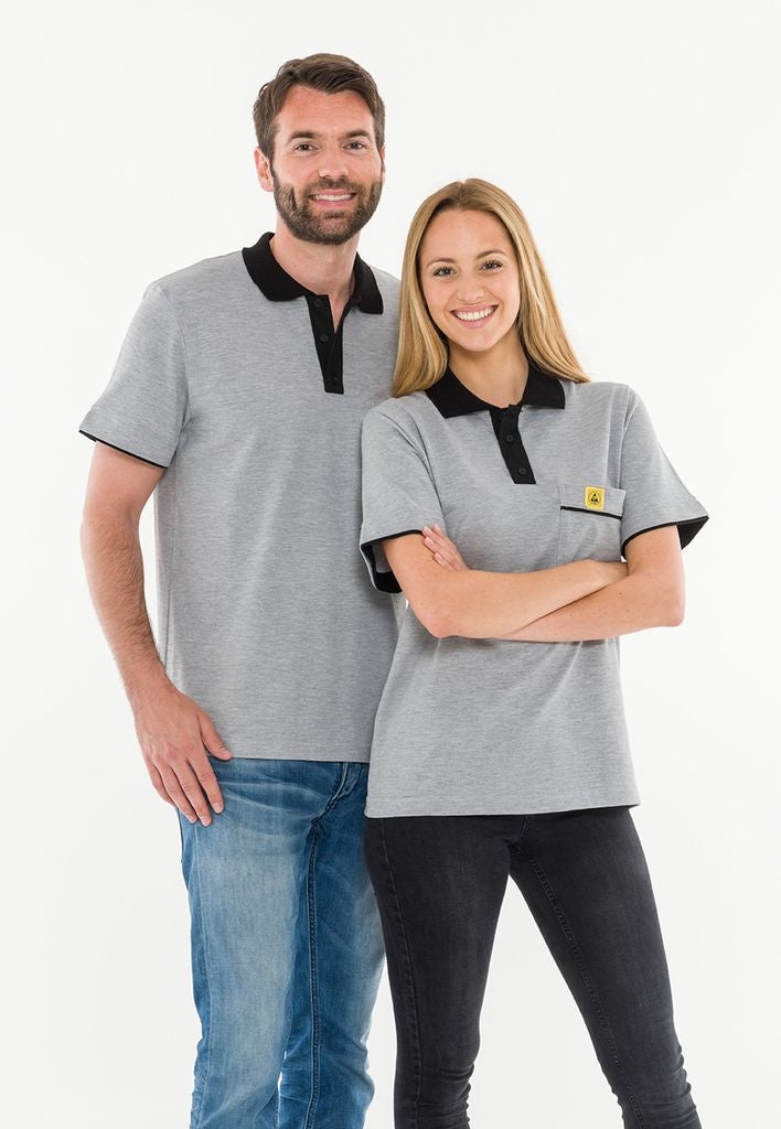 ESD polo shirt 210 g/m² with chest pocket | degree