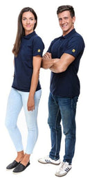 ESD polo shirt 150 g/m² with chest pocket| marine blue