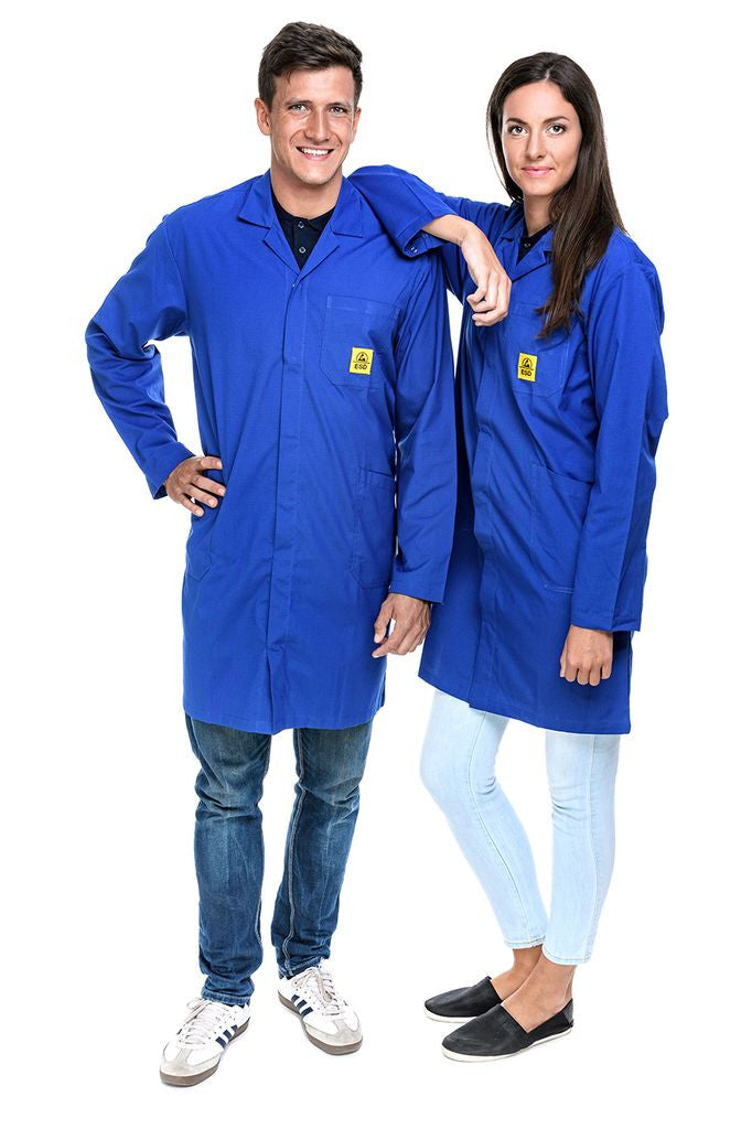 ESD-Arbeitsmantel "pro Line" 146 g/m² | blau