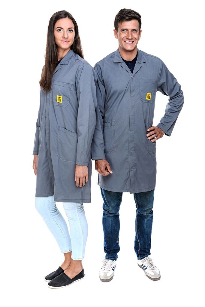ESD-Arbeitsmantel "pro Line" 146 g/m² | grau